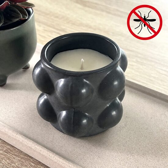 Citronzāles aromāta svece betona traukā